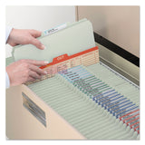 Smead™ Recycled Pressboard Classification Folders, 2" Expansion, 1 Divider, 4 Fasteners, Letter Size, Gray-Green, 10/Box (SMD13723) Box of 10