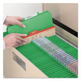 Smead™ Top Tab Classification Folders, Six SafeSHIELD Fasteners, 2" Expansion, 2 Dividers, Letter Size, Green Exterior, 10/Box (SMD14002) Each
