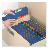 Smead™ Eight-Section Pressboard Top Tab Classification Folders, 8 SafeSHIELD Fasteners, 3 Dividers, Legal Size, Dark Blue, 10/Box (SMD19096) Each