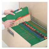 Smead™ Eight-Section Pressboard Top Tab Classification Folders, Eight SafeSHIELD Fasteners, 3 Dividers, Legal Size, Green, 10/Box (SMD19097) Each