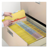 Smead™ Eight-Section Pressboard Top Tab Classification Folders, Eight SafeSHIELD Fasteners, 3 Dividers, Letter Size, Yellow, 10/Box (SMD14098) Each