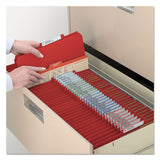 Smead™ Eight-Section Pressboard Top Tab Classification Folders, 8 SafeSHIELD Fasteners, 3 Dividers, Letter Size, Bright Red, 10/Box (SMD14095) Each