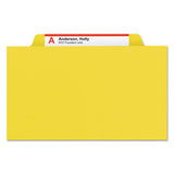 Smead™ Eight-Section Pressboard Top Tab Classification Folders, Eight SafeSHIELD Fasteners, 3 Dividers, Letter Size, Yellow, 10/Box (SMD14098) Each