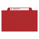 Smead™ Top Tab Classification Folders, Six SafeSHIELD Fasteners, 2" Expansion, 2 Dividers, Letter Size, Red Exterior, 10/Box (SMD14003) Box of 10