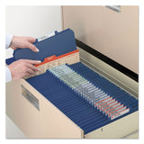 Smead™ Four-Section Pressboard Top Tab Classification Folders, Four SafeSHIELD Fasteners, 1 Divider, Legal Size, Dark Blue, 10/Box (SMD18732) Each