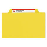 Smead™ 6-Section Pressboard Top Tab Pocket Classification Folders, 6 SafeSHIELD Fasteners, 2 Dividers, Legal Size, Yellow, 10/Box (SMD19084) Each