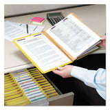 Smead™ Eight-Section Pressboard Top Tab Classification Folders, Eight SafeSHIELD Fasteners, 3 Dividers, Letter Size, Yellow, 10/Box (SMD14098) Each