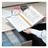Smead™ Eight-Section Pressboard Top Tab Classification Folders, Eight SafeSHIELD Fasteners, 3 Dividers, Legal Size, Blue, 10/Box (SMD19094) Each