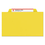 Smead™ Four-Section Pressboard Top Tab Classification Folders, Four SafeSHIELD Fasteners, 1 Divider, Legal Size, Yellow, 10/Box (SMD18734) Each