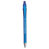 Paper Mate® FlexGrip Ultra Recycled Ballpoint Pen, Retractable, Fine 0.8 mm, Blue Ink, Black/Blue Barrel, Dozen (PAP9560131) 1 Dozen