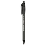 Paper Mate® ComfortMate Ultra Ballpoint Pen, Retractable, Fine 0.8 mm, Black Ink, Black Barrel, Dozen (PAP6380187) 1 Dozen