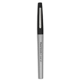Paper Mate® Flair Felt Tip Porous Point Pen, Stick, Extra-Fine 0.4 mm, Black Ink, Gray/Black Barrel, Dozen (PAP8330152) 1 Dozen