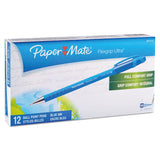Paper Mate® FlexGrip Ultra Recycled Ballpoint Pen, Stick, Medium 1 mm, Blue Ink, Blue Barrel, Dozen (PAP9610131) 1 Dozen