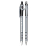 Paper Mate® FlexGrip Ultra Recycled Ballpoint Pen, Retractable, Fine 0.8 mm, Black Ink, Gray/Black Barrel, Dozen (PAP9580131) 1 Dozen