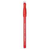 Paper Mate® Eraser Mate Ballpoint Pen, Stick, Medium 1 mm, Red Ink, Red Barrel, Dozen (PAP3920158) Box of 12