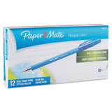 Paper Mate® FlexGrip Ultra Recycled Ballpoint Pen, Stick, Fine 0.8 mm, Blue Ink, Blue Barrel, Dozen (PAP9660131) 1 Dozen