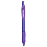 Paper Mate® Profile Ballpoint Pen, Retractable, Bold 1.4 mm, Purple Ink, Translucent Purple Barrel, Dozen (PAP35830) 1 Dozen