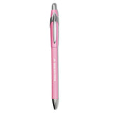 Paper Mate® “Write for Hope” Edition FlexGrip Elite Ballpoint Pen, Retractable, Medium 1 mm, Black Ink, Pink Barrel, Dozen (PAP70672) 1 Dozen