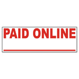Universal® Message Stamp, PAID ONLINE, Pre-Inked One-Color, Red (UNV10156) Each