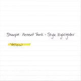 Sharpie® Tank Style Highlighters, Yellow Ink, Chisel Tip, Yellow Barrel, Dozen (SAN25005) Dozen