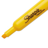 Sharpie® Tank Style Highlighters, Yellow Ink, Chisel Tip, Yellow Barrel, Dozen (SAN25005) Dozen