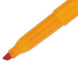 Sharpie® Pocket Style Highlighters, Fluorescent Orange Ink, Chisel Tip, Orange Barrel, Dozen (SAN27006) Dozen