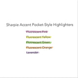 Sharpie® Pocket Style Highlighters, Fluorescent Orange Ink, Chisel Tip, Orange Barrel, Dozen (SAN27006) Dozen