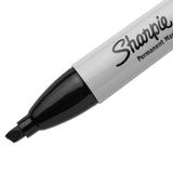 Sharpie® Chisel Tip Permanent Marker, Medium Chisel Tip, Black, 4/Pack (SAN38264PP) Pack of 4