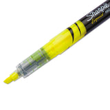 Sharpie® Liquid Pen Style Highlighters, Fluorescent Yellow Ink, Chisel Tip, Yellow/Black/Clear Barrel, Dozen (SAN1754463) 1 Dozen