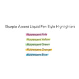 Sharpie® Liquid Pen Style Highlighters, Fluorescent Pink Ink, Chisel Tip, Pink/Black/Clear Barrel, Dozen (SAN1754464) 1 Dozen