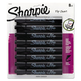 Sharpie® Flip Chart Marker, Broad Bullet Tip, Black, 8/Pack (SAN1760445) Pack of 8
