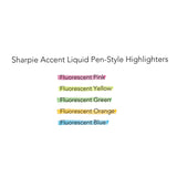 Sharpie® Liquid Pen Style Highlighters, Fluorescent Yellow Ink, Chisel Tip, Yellow/Black/Clear Barrel, Dozen (SAN1754463) 1 Dozen
