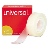 Universal® Invisible Tape, 1" Core, 0.75" x 83.33 ft, Clear, 6/Pack (UNV83410) Pack of 6