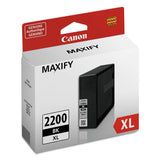 Canon® 9255B001 (PGI-2200XL) High-Yield Ink, 2,500 Page-Yield, Black (CNM9255B001) Each