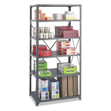 Safco® Commercial Steel Shelving Unit, Six-Shelf, 36w x 24d x 75h, Dark Gray (SAF6270) Each