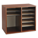 Safco® Fiberboard Literature Sorter, 12 Compartments, 19.63 x 11.88 x 16.13, Cherry (SAF9420CY) Each