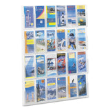 Safco® Reveal Clear Literature Displays, 24 Compartments, 30w x 2d x 41h, Clear (SAF5601CL) Each