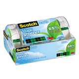 Scotch® Magic Greener Tape with Dispenser, 1" Core, 0.75" x 50 ft, Clear, 6/Pack (MMM6123) Pack of 6