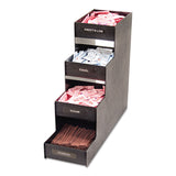 Vertiflex® Commercial Grade Narrow Condiment Organizer, 8 Compartments, 6 x 19 x 15.88, Black (VRTVFC1916RC) Each