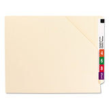 Smead™ End Tab Jackets with Reinforced Tabs, Straight Tab, Letter Size, 14-pt Manila, 50/Box (SMD75740) Pack of 50