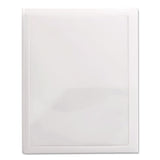 Smead™ Frame View Poly Two-Pocket Folder, 100-Sheet Capacity, 11 x 8.5, Clear/Oyster, 5/Pack (SMD87706) Pack of 5