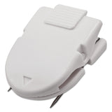 Advantus Wall Clips for Fabric Panels, 60 Sheet Capacity, White, 10/Box (AVT75340) Pack of 10