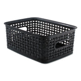 Advantus Weave Bins, 13.63 x 10.75 x 9, Black, 3/Pack (AVT40329) Set of 3
