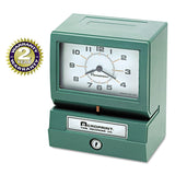 Acroprint® Model 150 Heavy-Duty Time Recorder, Automatic Operation, Month/Date/1-12 Hours/Minutes, Green (ACP012070411) Each