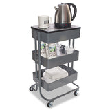 Vertiflex® Adjustable Multi-Use Storage Cart and Stand-Up Workstation, 15.25" x 11" x 18.5" to 39", Gray (VRTVF51025) Each