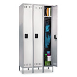 Safco® Single-Tier, Three-Column Locker, 36w x 18d x 78h, Two-Tone Gray (SAF5525GR) Each