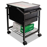 Advantus Heavy-Duty File Shuttle, Metal, 1 Shelf, 17.13" x 14.25" x 20", Black (AVTFS2BHD) Each