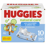Huggies® Natural Care™ Refreshing Baby Wipe Soft Pack Cucumber / Green Tea Scent 560 Count (1160312_CS) 560/CS