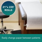 Tidi® Everyday Table Paper 21 Inch Width 225 Foot Length White Smooth (476737_CS) 12/CS