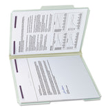 Smead™ Recycled Pressboard Folders, Two SafeSHIELD Coated Fasteners, 2/5-Cut: R of C, 2" Expansion, Letter Size, Gray-Green, 25/Box (SMD14982) Each